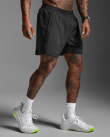 2XU Men Motion 5 Inch Shorts - Black / Black