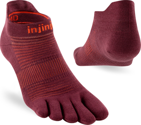 Injinji Run Lightweight No-Show Coolmax - Mahogany