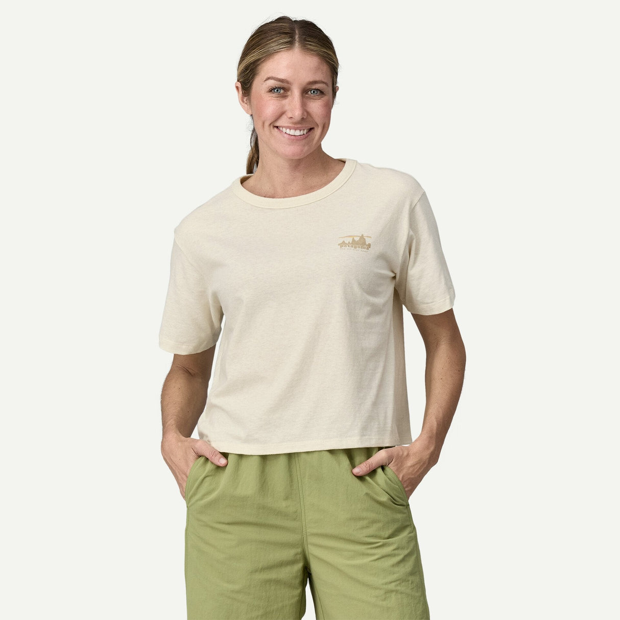 Patagonia Women '73 Skyline Easy-Cut Responsibili-Tee - Birch White