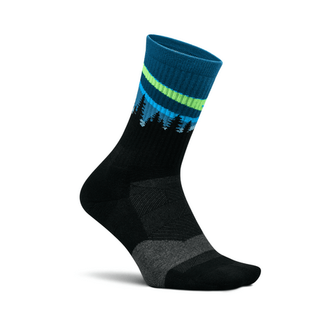 Feetures Trail Max Cushion Mini Crew - Blue Aurora