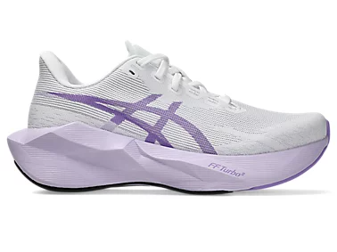 ASICS Women Novablast 6 Wide - White / Murasaki