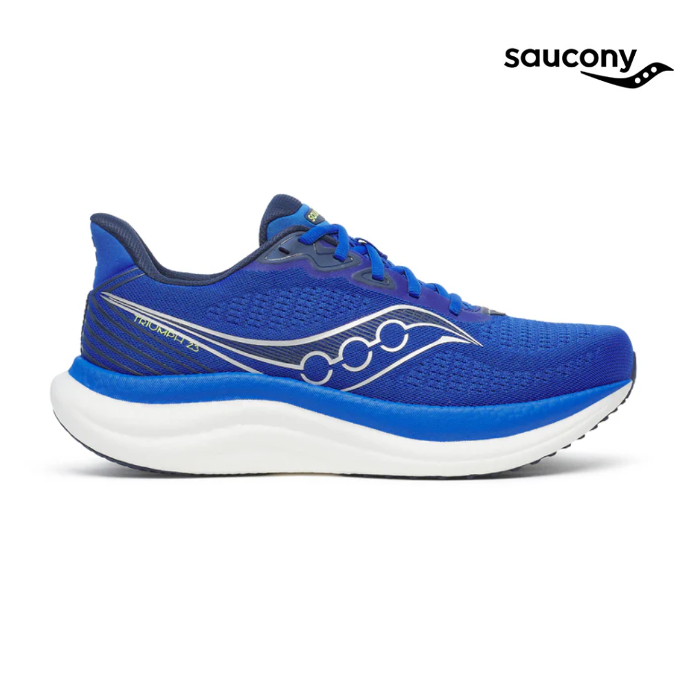 Saucony Men Triumph 23 Wide Lapis /Silver – Running Lab Malaysia