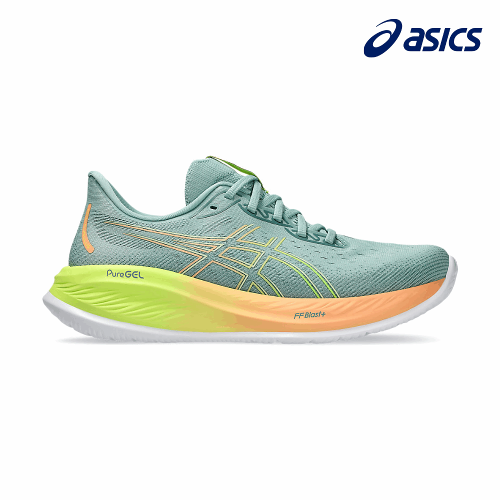 ASICS Men Gel-Cumulus 26 Paris Light Celadon Safety Yellow