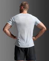 2XU Men Aero Mesh Tee - Moonstone / Black Reflective