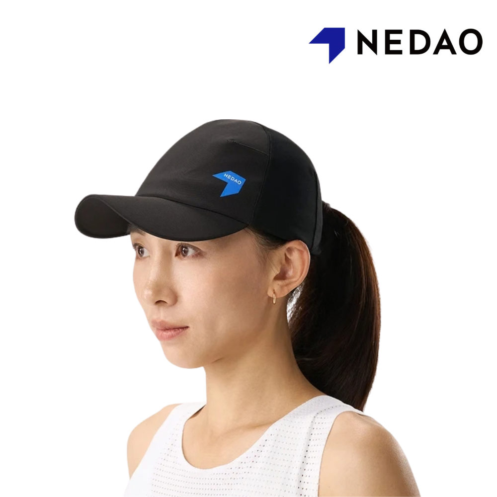 NEDAO Unisex Breezeflex Soft Brim Cap - Black