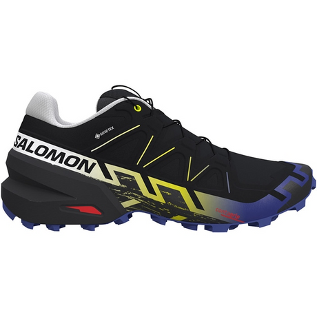 Salomon Men Speedcross 6 GTX - Fan Fire Black / Surf The Web / Safety Yellow