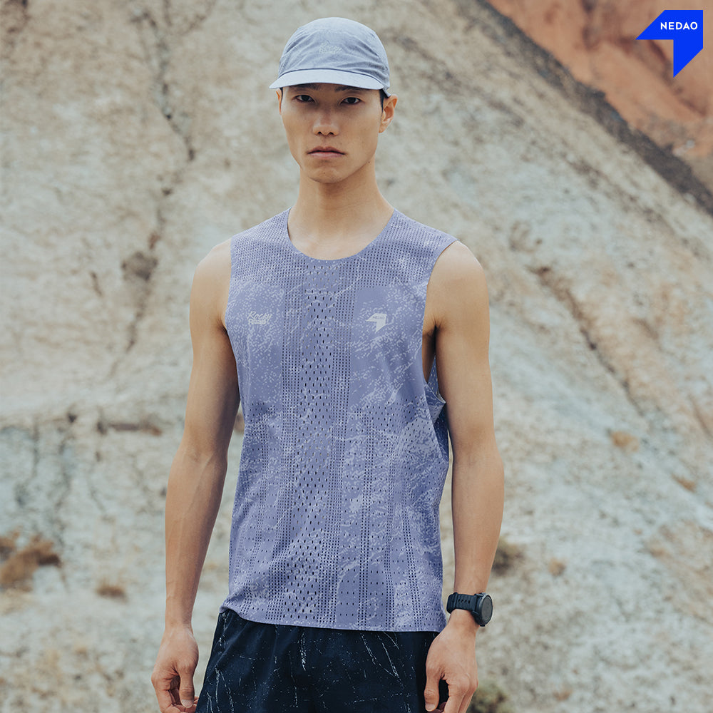 NEDAO Men Qiflow Sleeveless Shirt 3.0 Rockyroad - Ridge Purple