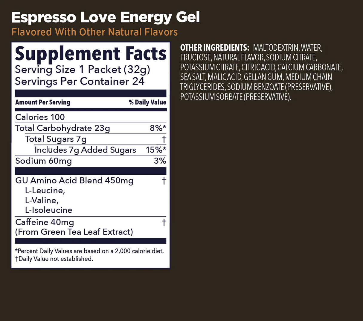 (6 Packs) GU Energy Gel Expresso Love - Expiry Date: Dec 2026