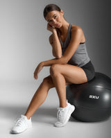 2XU Women Form Soft Jersey Crop Tank - Harbor Mist / Black