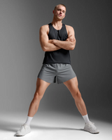 2XU Men Light Speed Stash 5 Inch Short - Turbulence / Black Reflective