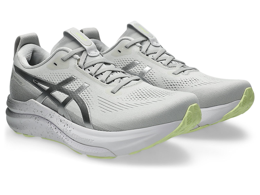 Asics Men Gel-Kayano 33 - Platinum Platinum / Glow Green
