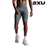 2XU Men Light Speed Compression Shorts - Turbulence / Black Reflective