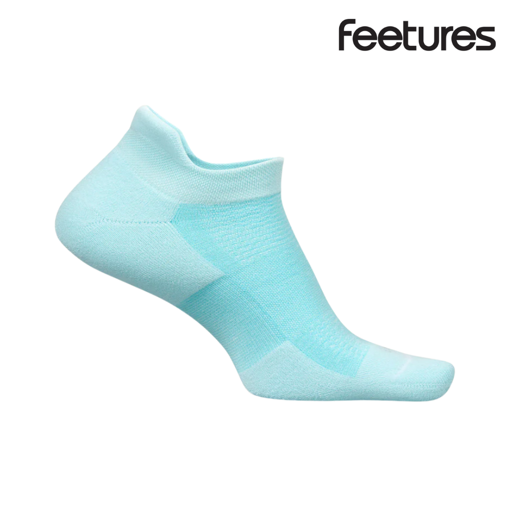 Feetures Active High Performance Max Cushion No Show Tab - Sea Glass